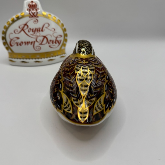 Royal Crown Derby Dappled Quail bone china paperweight figurine. EUC. - Picture 6 of 12
